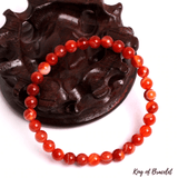 Bracelet en Sardonyx Rouge 6MM - King of Bracelet