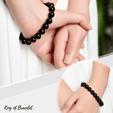 Bracelet en Agate Noire