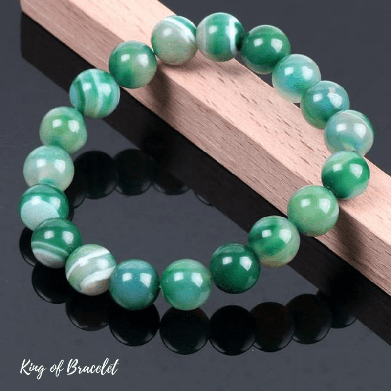 Bracelet en Agate Verte - King of Bracelet