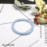 Bracelet en Angélite Qualité AAA+ - King of Bracelet
