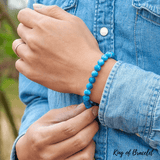 Bracelet en Apatite Bleue Qualité AAA+ - King of Bracelet