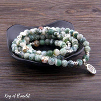 Bracelet Mala Arbre de Vie 108 Perles en Agate Arbre - King of Bracelet