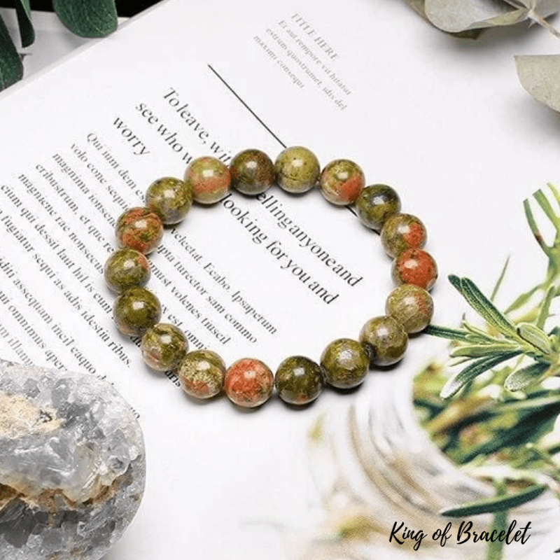 Bracelet en Unakite Qualité AAA+ - King of Bracelet