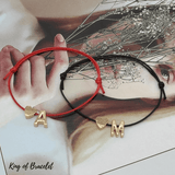 Bracelet en Cordon avec Lettre Initiale - King of Bracelet