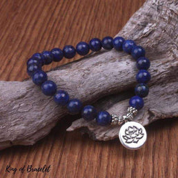 Bracelet Lotus en Lapis Lazuli - King of Bracelet