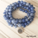 Bracelet Mala OM en Aventurine Bleue - King of Bracelet