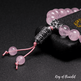 Bracelet Tibétain en Quartz Rose - King of Bracelet