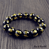 Bracelet Tibétain en Perles Noires - King of Bracelet
