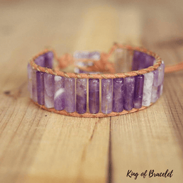 Bracelet Wrap en Améthyste - King of Bracelet
