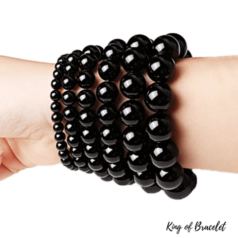Bracelet en Agate Noire