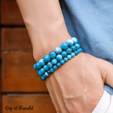 Bracelet en Apatite Bleue Qualité AAA+ - King of Bracelet