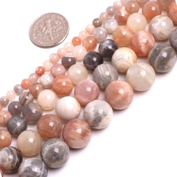 Perles Rondes Pierre de Soleil Multicolore - King of Bracelet