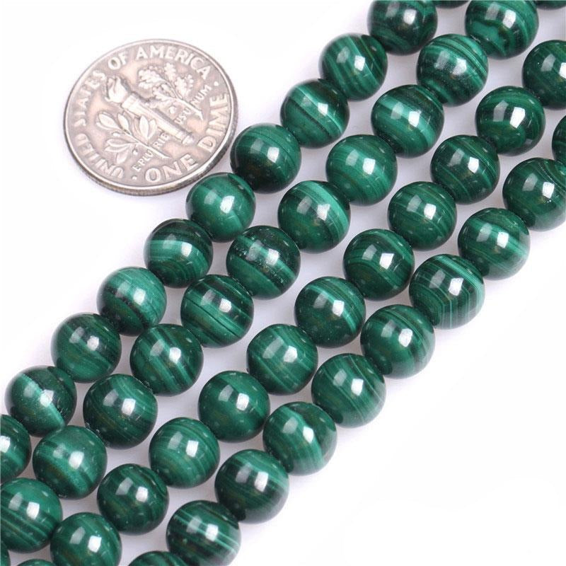 Perles Rondes Malachite Naturelle - King of Bracelet