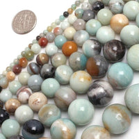 Perles Rondes Amazonite Multicolore