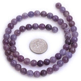 Perles Rondes Lépidolite Violette