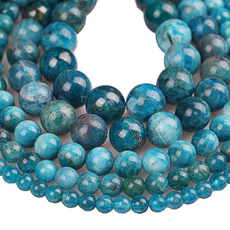 Perles Rondes Apatite Bleue - King of Bracelet