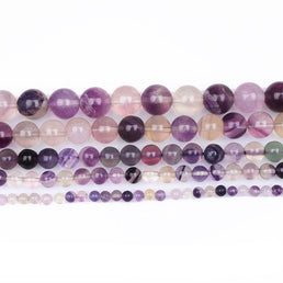 Perles Rondes Fluorine Violette - King of Bracelet