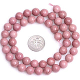 Perles Rondes Rhodonite Rose - King of Bracelet