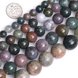 Perles Rondes Agate Indienne - King of Bracelet